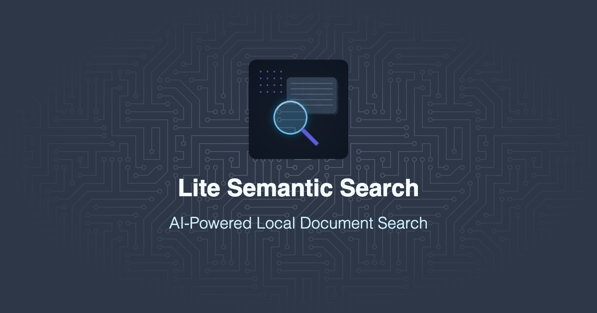 Lite Semantic Search preview
